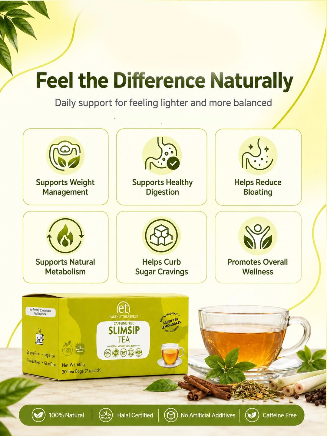 SlimSip Tea - Earthly Treasures