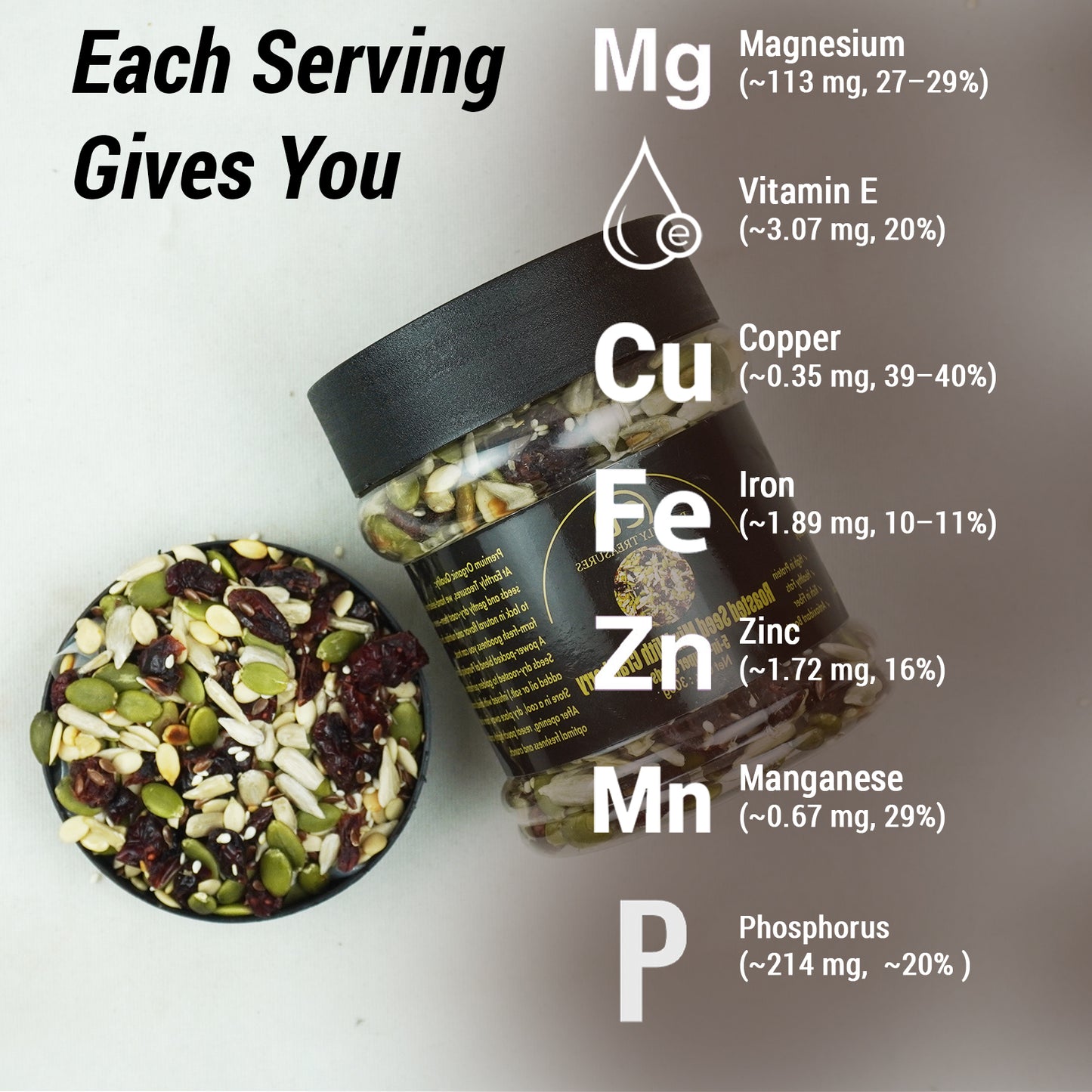 Cranberry Roasted Super Seeds Mix