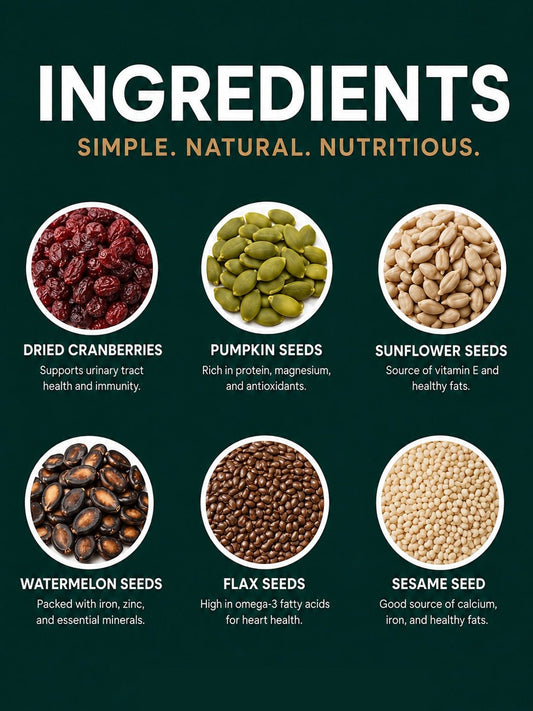 Cranberry Roasted Super Seeds Mix - Earthly Treasures