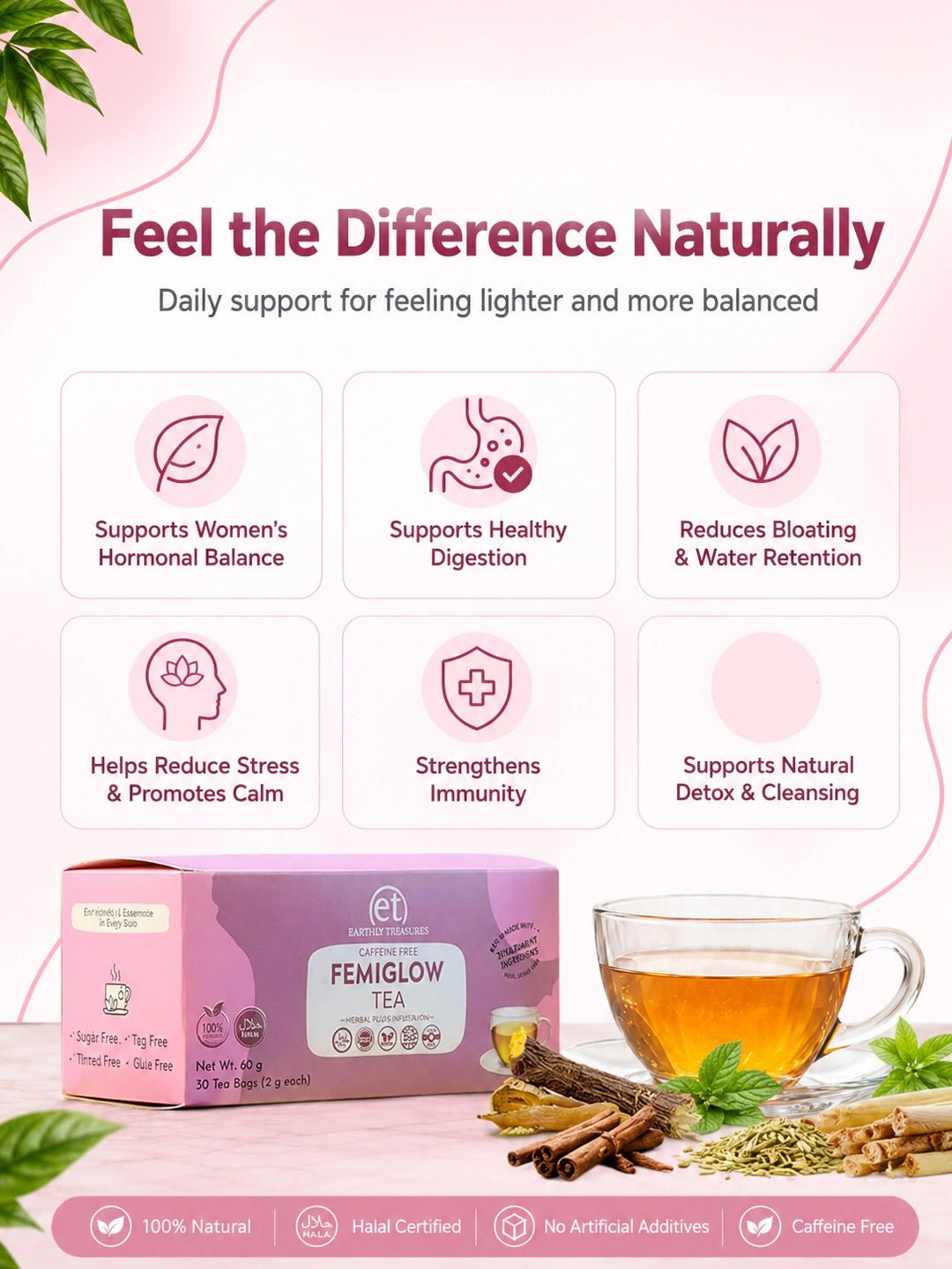 Femiglow Tea - Earthly Treasures