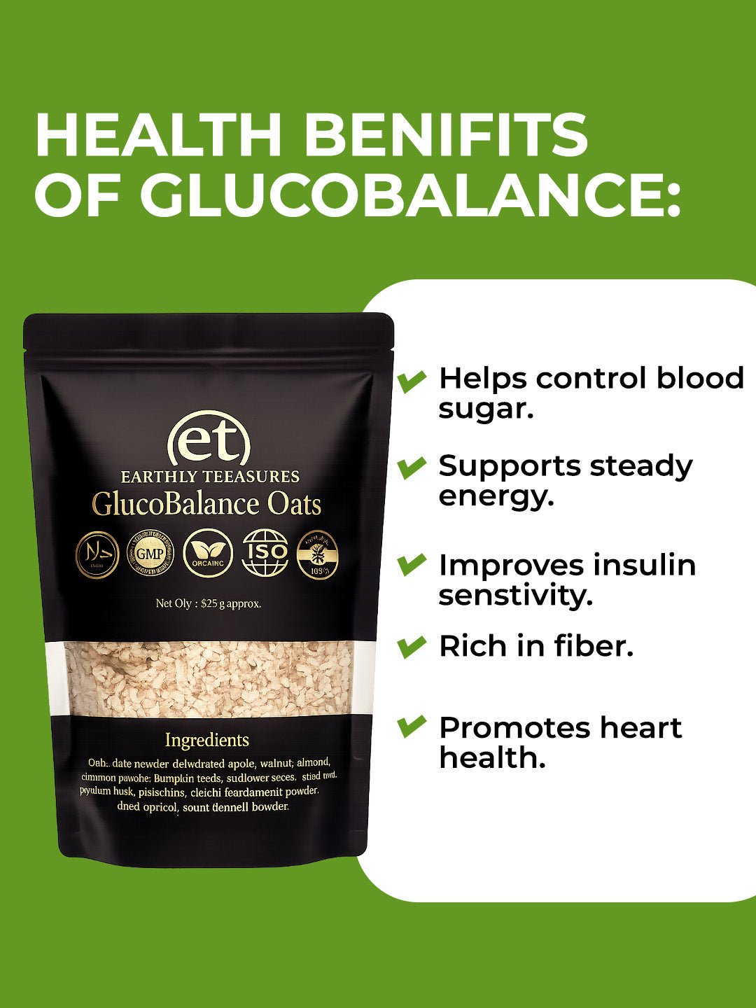 GlucoBalance Oats - Earthly Treasures