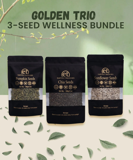 Golden Trio – Daily Vitality Seed Pack - Earthly Treasures