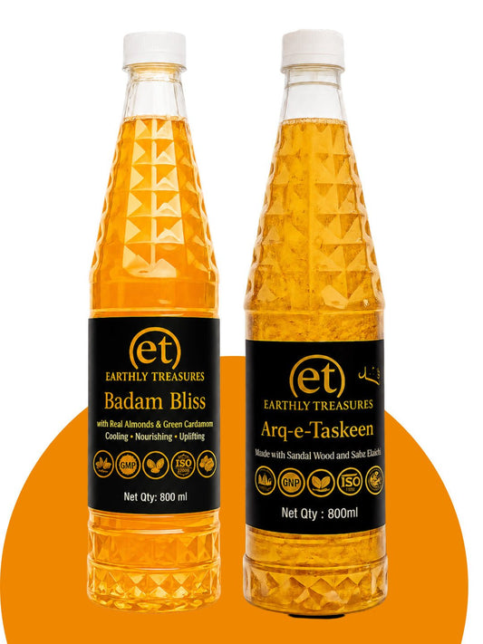 Herbal Chill Combo – Arq-e-Taskeen + Badam Bliss - Earthly Treasures