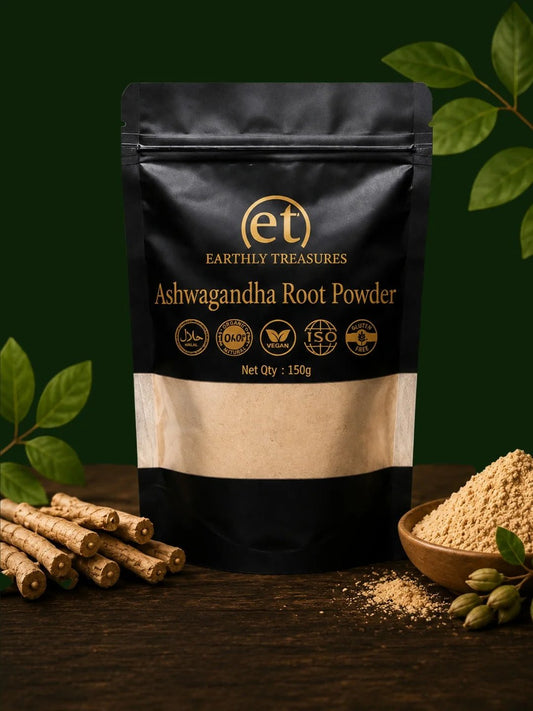 Organic Ashwagandha Root Powder 150g - Earthly Treasures