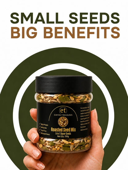 Roasted 5-in-1 Super Seeds Mix - Earthly Treasures